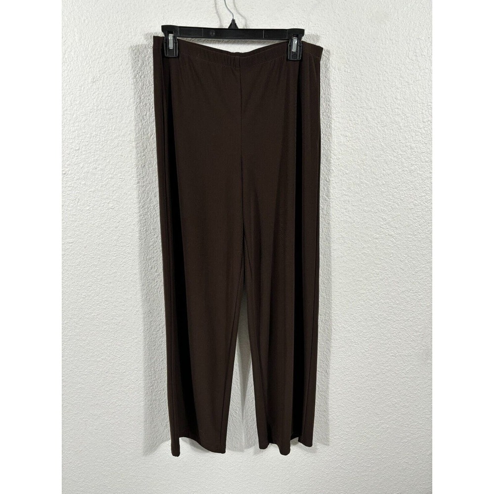 Joseph Ribkoff Pants Women’s Size 12 Stretch Ponte Knit Solid Brown